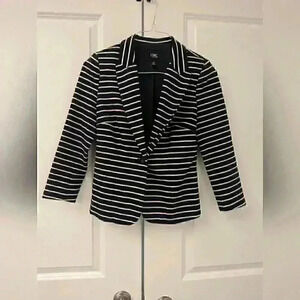 Jacob Boutique Navy Stripe Blazer -  size small